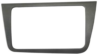 Coche para Seat para Altea 2004-2015 para Toledo 2004-2009 Panel Reproductor Marco Moldura Tablero Cubierta Bisel Fascia Radio 2 DIN Accesorios(Plata)