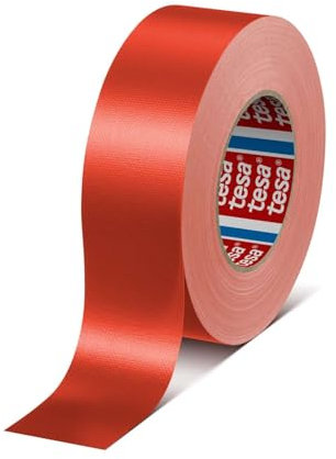 GWS tesa 4688 Klebstarkes Standard-Gewebeband, 50 m x 50 mm, rot