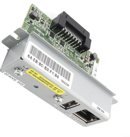 Ethernet-Schnittstellenmodul C32C881008 Druckserver für UB E04 Netzwerkkarte 10/100 Mbps kompatibel mit T88VI T88V T70II U220 Serie Druckern PCB Material