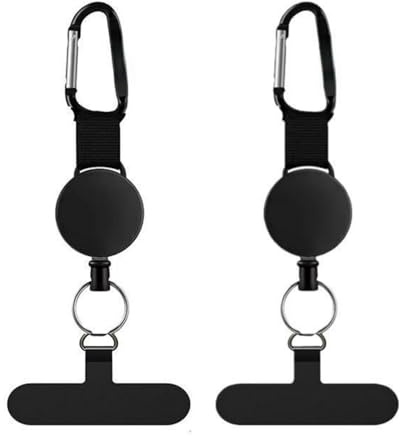 hayrayo Retractable Anti Theft Phone Lanyard, Mobile Phone Strap with Wrist Security Strap, Adjustable Phone Chain for Hand Safety, Durable Phone Accessories,Phone Charm