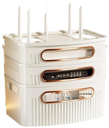 Routeur WiFi Masquer | Support de stockage de routeur WiFi,Couvercle de boîte de rangement de routeur étanche et anti-poussière, boîte de rangement routeur WiFi pour le salon chambre prises fils