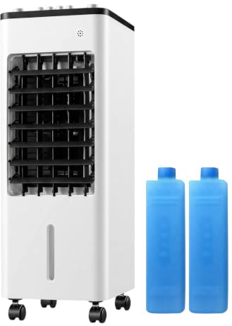 LILIHOT Ventilator mit Wasserkühlung,Tragbarer Klimaanlagenventilator, 3 in 1 Mobile Kühleinheit mit Fernbedienung, 3 Geschwindigkeitsstufen und 360° Rädern, Leise AC für Schlafzimmer und Büro