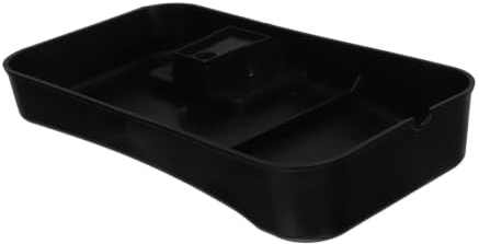 Kichvoe Freezer Water Tray, Fridge Drip Tray Plastic Black 7x3.7x1 Inch for Refrigerator and Freezer Maintenance, Evaporation Water Collection Box