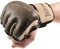 Bad Company Retro Rindsleder MMA Handschuhe I Leder Trainingshandschuhe ohne Finger I Gr. XL