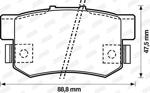 Jurid 572138J Bremsbelagsatz, Scheibenbremse - (4-teilig)
