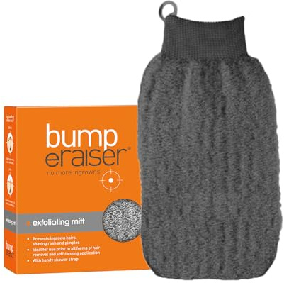 bump eRaiser Peeling Handschuh gegen eingewachsene Haare, Rasurausschlag und Pickel.