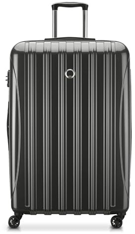 DELSEY Paris Helium Aero Hardside Expandable Luggage with Spinner Wheels, Brushed Charcoal, Carry-On 19 Inch