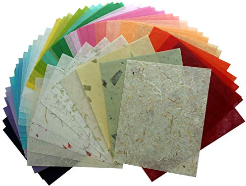 55 Blatt Maulbeerpapier, handgefertigt, Kunstseide, Japanisches Washi-Design, Basteln, Kunst Origami, Kartenherstellung