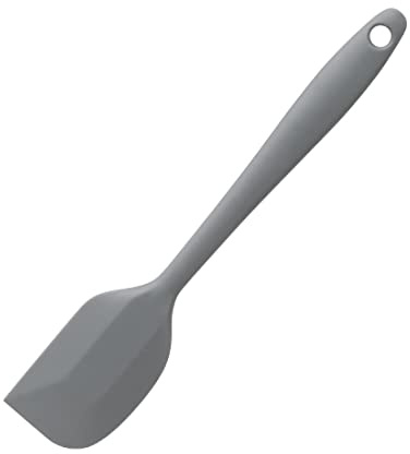 Vogue Silicone High Heat Mini Scraper Grey - 205mm 8 | Flexible food spatula reaches into small containers and tight corners to minimize ingredient waste in busy kitchens.
