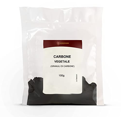 BONGIOVANNI FARINE E BONTA' NATURALI Carbone Vegetale (GRANULI DI CARBONE), 100 Grammi