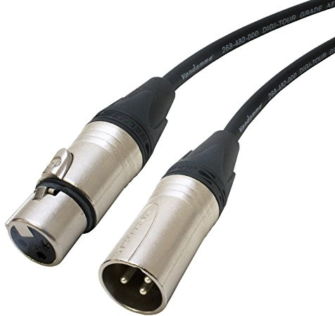 Van Damme DMX 3 Pin XLR to XLR Lead Stage Lighting Control Cable Neutrik Long 1.5 m 10 m (20 m)