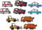 i-Patch - Patches - 0113 - Feuerwehr - Polizei - Müllwagen - Traktor - Krankenwagen - Auto - Flicken - Aufnäher - Badges - Bügelbild - Aufbügler - Iron-on - Applikation - zum aufbügeln - Patch