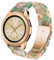 DEALELE Armband Kompatibel mit Samsung Galaxy Watch 7 / FE / 6/6 Classic / 5/5 Pro / 4/4 Classic / 3 41mm, 20mm Buntes Harz Resin Ersatz Armbänder für Huawei GT3 42mm / GT2 42mm, Rink/grün