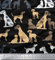 Soimoi Schwarz Baumwoll-Popeline Stoff mischen Hund gedruckt Craft Fabric 1 Meter 58 Zoll breit