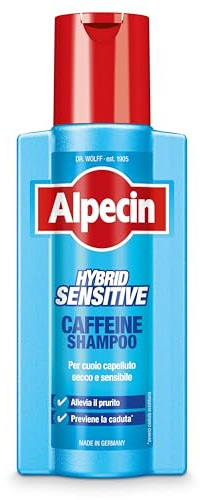 Alpecin Hybrid Coffein Shampoo 1 x 250 ml - Geeignet für empfindliche oder juckende Kopfhaut, ist das Koffein-Shampoo, das Haarausfall vorbeugt.