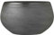MICA Decorations Blumentopf Douro rund d.grau anthrazit - 28 x Ø 33 cm - Übertopf handgemaht - Innendurchmesser: 26 cm