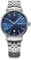WENGER Herren Armbanduhr Urban Classic Ø 40 mm, Swiss Made, Analog Quarz, Wasserdicht bis 100 m, Edelstahl-Armband, Blau/Silber, 01.1731.121