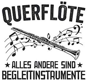 Querflöte alles andere sind Begleitinstrumente: Notenheft: A5 120 Seiten Notenblock Flöte Musikschule Flötenspieler