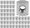 50 Stück T Nut Muttern M5 T Slot Nutensteine Aluminiumprofilmutter T-Muttern für Aluminiumprofilzubehör (European Standard 20-M5)