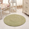 Nicole Knupfer Teppich Handmade Geflochten Rund Teppich Fur Wohnzimmer,Schlafzimmer,Badezimmer,Kinderzimmer Tatami Teppich (Grün,100x100cm)