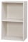 Iris Ohyama, Möbel, 2 Regalböden zur Aufbewahrung im Büro, Bibliothek, Stabil, Großes Fassungsvermögen, Multifunktional, Stabil, Schlafzimmer, Wohnzimmer - Office Basic Rack CX-2FN - Eiche weiß