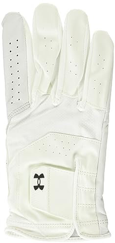 Under Armour Mens Full Finger Gloves Men's Ua Iso-Chill Golf Glove, Wht, 1370277-100, LSMC