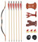 Huntingdoor Bogenschießen Pfeil und Bogen Set für Erwachsene,Handgefertigt Traditionellen Bogen Kit Recurvebogen Langbogen mit Bogensport Zubehör für Zielübungen (50lbs)