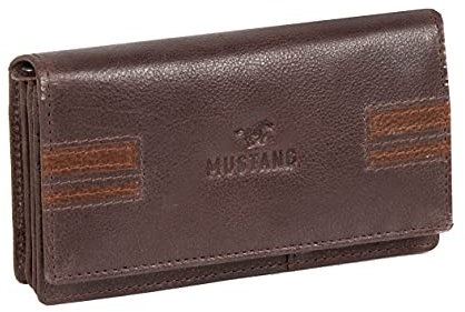 MUSTANG Asti Leather Wallet Side Opening Dark Brown