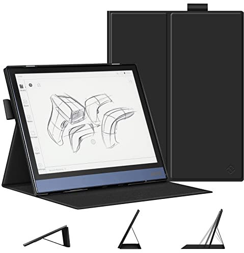 Fintie Hülle für BOOX Note Air2 Plus (2022) / Note Air2 (2021) Tablet 10,3 Zoll mit Stifthalter - Ultradünne Leichte Schutzhülle mit Auto Schlaf/Weck, Schwarz