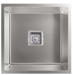 Cata | Fregadero de Cocina Bajo encimera | 1 Cubeta | Modelo CB 40-40 P R10 | Cubeta Cuadrada |Instalación en Mueble de 50 cm | Profundidad de 25 cm | Acero Inoxidable