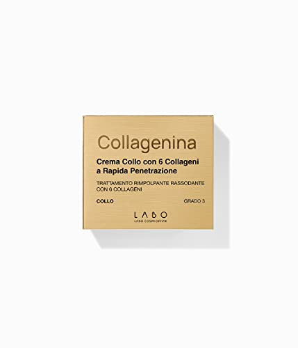Collagenina Crema Collo Rimpolpante Rassodante con 6 Collageni (Crema Collo Grado 3)