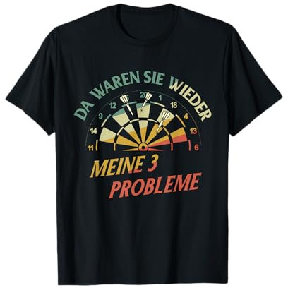 Dartspieler Tshirt Dart Kneipe Dartboard Dartsport Herren T-Shirt