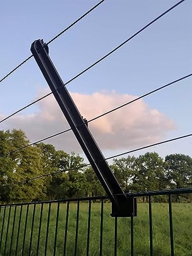 30x Überkletterschutz DOPPELSTABMATTENZAUN Isolator Zaunerhöhung | Katzenstopp Übersteigschutz Stabmattenzaun Doppelstabmatten Gitterstabmattenzaun Gartenzaun Weidezaun Zaun Zäune
