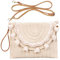 HINGTAT Sac à main en paille - Sac à main en paille - Sac à bandoulière en paille tissée pour femme - Sac de fête pour soirée, 02 - Blanc