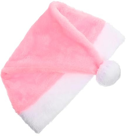 Abaodam Plüsch Weihnachtsmütze für Damen und Herren Rosa, Weihnachten Event