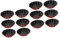 HOMSFOU 12 Stk Eierkuchenform Aus Edelstahl Cupcake-backform Mini-muffin Eierkuchen-backblech Formen Für Pralinen Edelstahlform Stahlbecher Minikuchen Party Rostfreier Stahl Metall Fudge