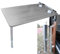 aallwwsso Rv Seite hängenden Klapptisch mit Upgrade ausziehbaren Tischbein + 2 Cup Slots，Holz Dinette Booths für Wohnmobile, Boote, Wohnwagen, Vans, Camper,79×39cm,Grey