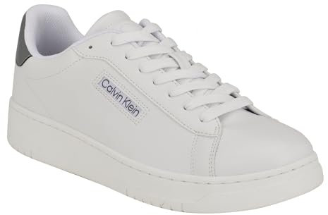 Calvin Klein Men's Horaldo Sneaker, White/Grey 140, 44 EU