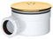 SPARES2GO Shower Trap for 90mm Tray Plug Hole 1.5 Luxury Drain Water Waste Dome Base Kit (Brushed Brass)