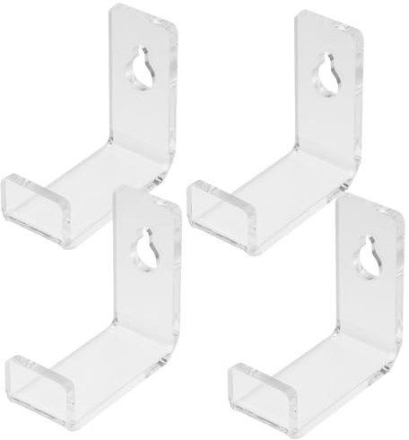 Garneck 12pcs Vinyl Record Display Rack Wall-mounted Cd Storage Acrylic Wall Record Holder for Collection