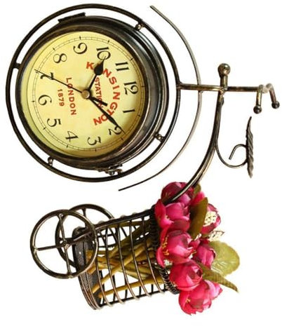 dijiusidy Tisch Quarz Schreibtischuhr, Heimdekoration, Vintage Stil, interessante dekorative, feine Verarbeitung neben Uhren, Tablet Statue