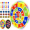 Dartscheibe Kinder - 29/73cm mit 12 Klettbällen und 12 Klettdarts, Nikolaus Spielzeug für Kinder 4 5 6 7 8 9 10 Jahre Jungen (LED)