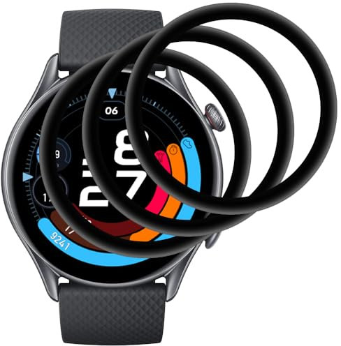 Beukei Panzer Schutz Glas für Amazfit GTR 3 Pro, 3 Stück Handy Schutzfolie, [9H Härte][Blasenfrei][Anti-Kratzen][HD Klare] Panzerfolie