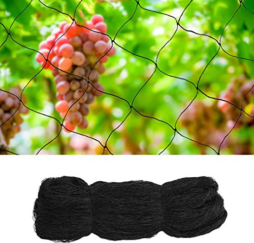 MEHOOSPVN Bird Protection Net, 30m x 15m, Nylon, Black, Mesh Size 5 x 5 cm, Large Holes, Reusable Plant net durable practical and safe for Garden, Balcony or Pond, Cherry Tree, Orchard, Vegetables