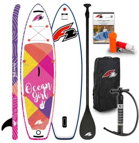 F2 Junior SUP Stand Up Paddle Board Ocean Girl 9'2'' Pink 2025