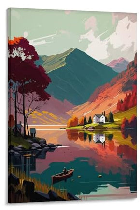 DAGUYS Reiseposter 41, Gemälde auf Leinwand, Wandkunst, Poster, Rollbild, Druck, Wanddekoration, Heimposter, 50 x 75 cm