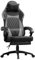 Dowinx Gaming Stuhl Racing Gamer Stuhl, Ergonomischer Gaming Sessel mit Lendenwirbelstütze, Gaming Chair PU Leder 150KG, Schwarz Grau