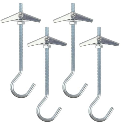 ExcellaElite Ceiling Hooks for Hanging Plants 4 PCS Heavy Duty Ceiling Hook M4/90mm,Plasterboard Hooks Perfect for Hanging Plants, Lights, and Decorations,Ceiling Hooks Heavy Duty Reliable Support
