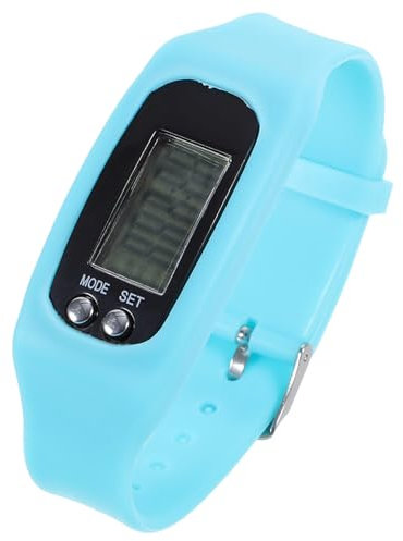 Holibanna Multifunktionale Schrittzähler Uhr aus Silikon für Fitness Langlebig Hautfreundlich für Senioren und Jugendliche Praktischer Fitness Tracker