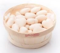 Corbeille de 50 savons coeur fleur de coton 25G